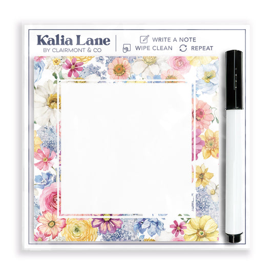4x4 Clear Reminder Kalia Lane-Fantasy Garden Floral Border 1 -0