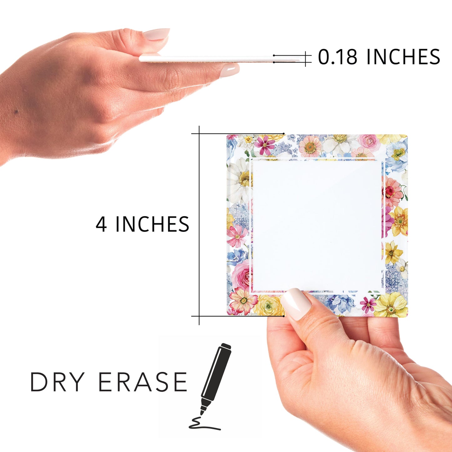 4x4 Clear Reminder Kalia Lane-Fantasy Garden Floral Border 1 -8
