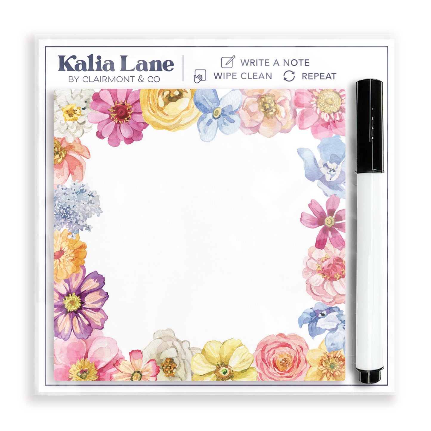4x4 Clear Reminder Kalia Lane-Fantasy Garden Flowers -0