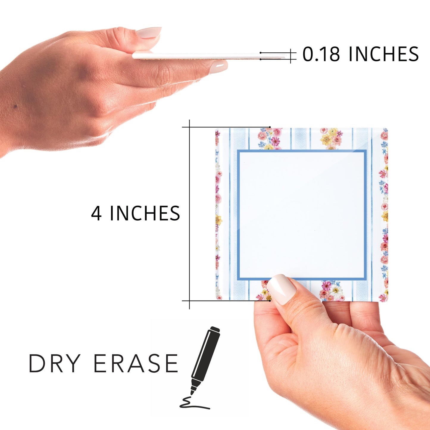 4x4 Clear Reminder Kalia Lane-Fantasy Garden Flower Stripes -8