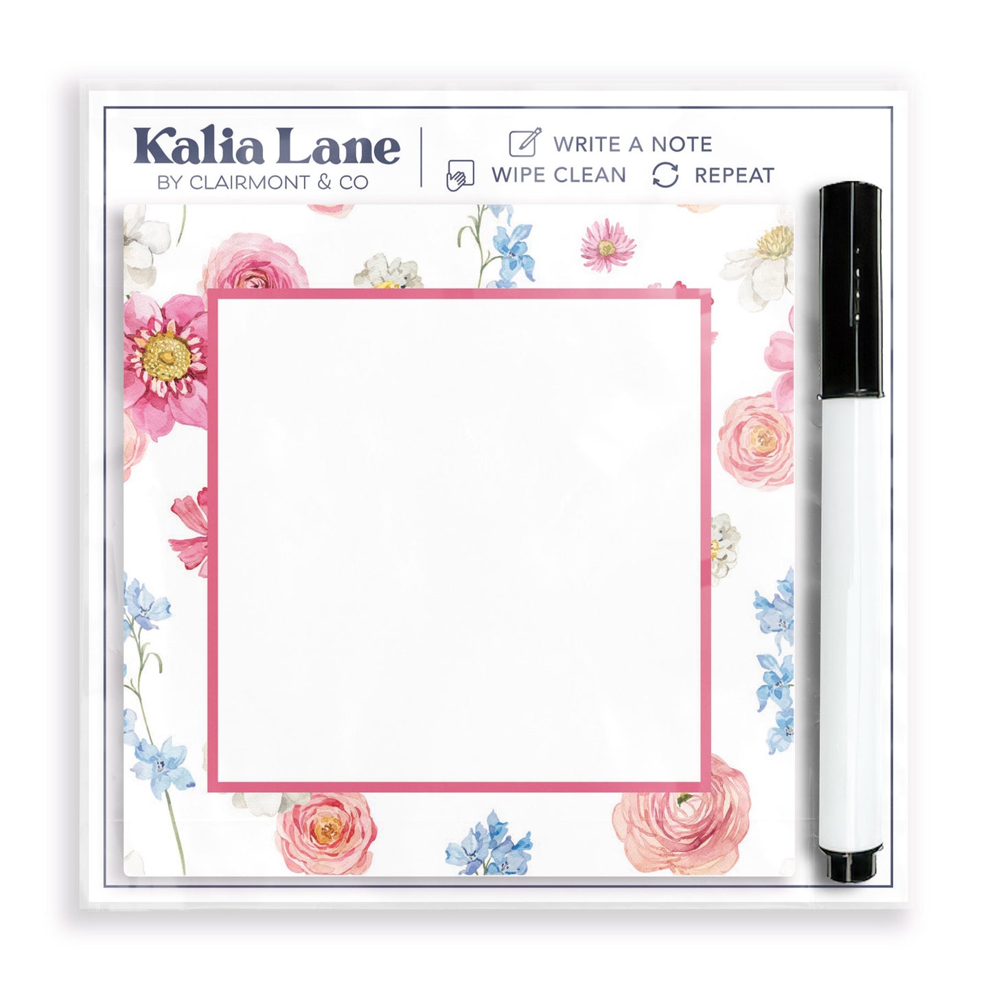 4x4 Clear Reminder Kalia Lane-Fantasy Garden Floral Border 2 -0
