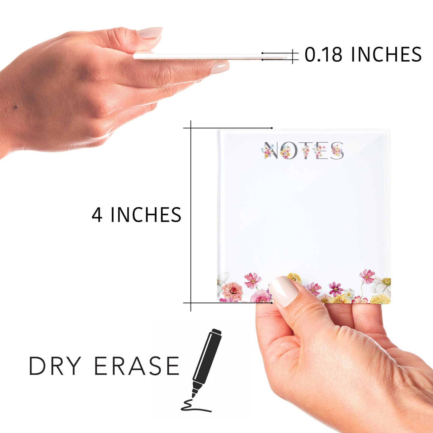 4x4 Clear Reminder Kalia Lane-Fantasy Garden Notes -8