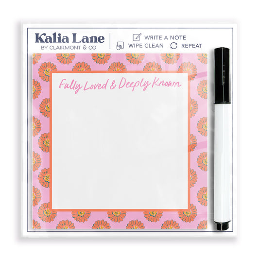 4x4 Clear Reminder Kalia Lane-Kalia Floral Fully Loved Notes