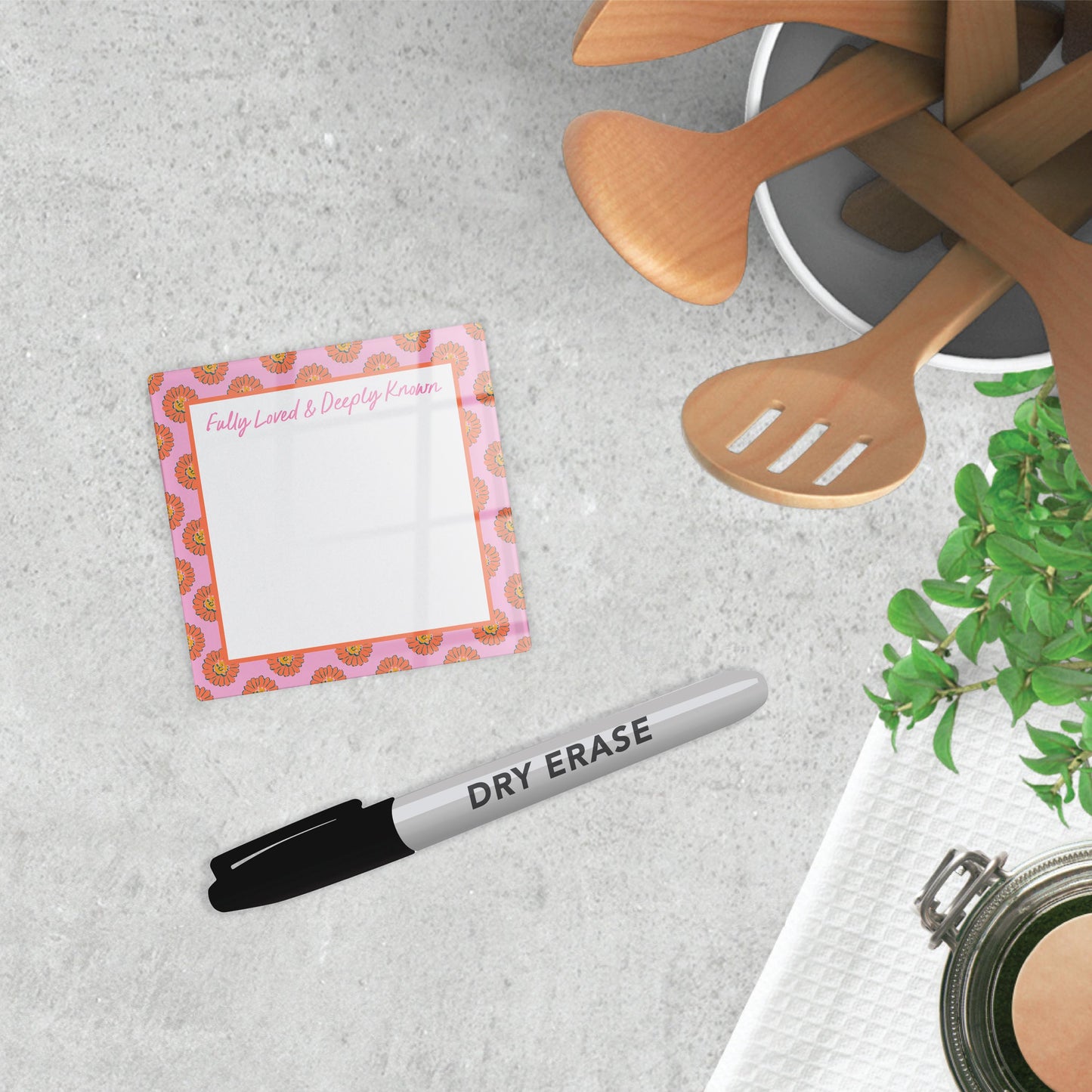 4x4 Clear Reminder Kalia Lane-Kalia Floral Fully Loved Notes