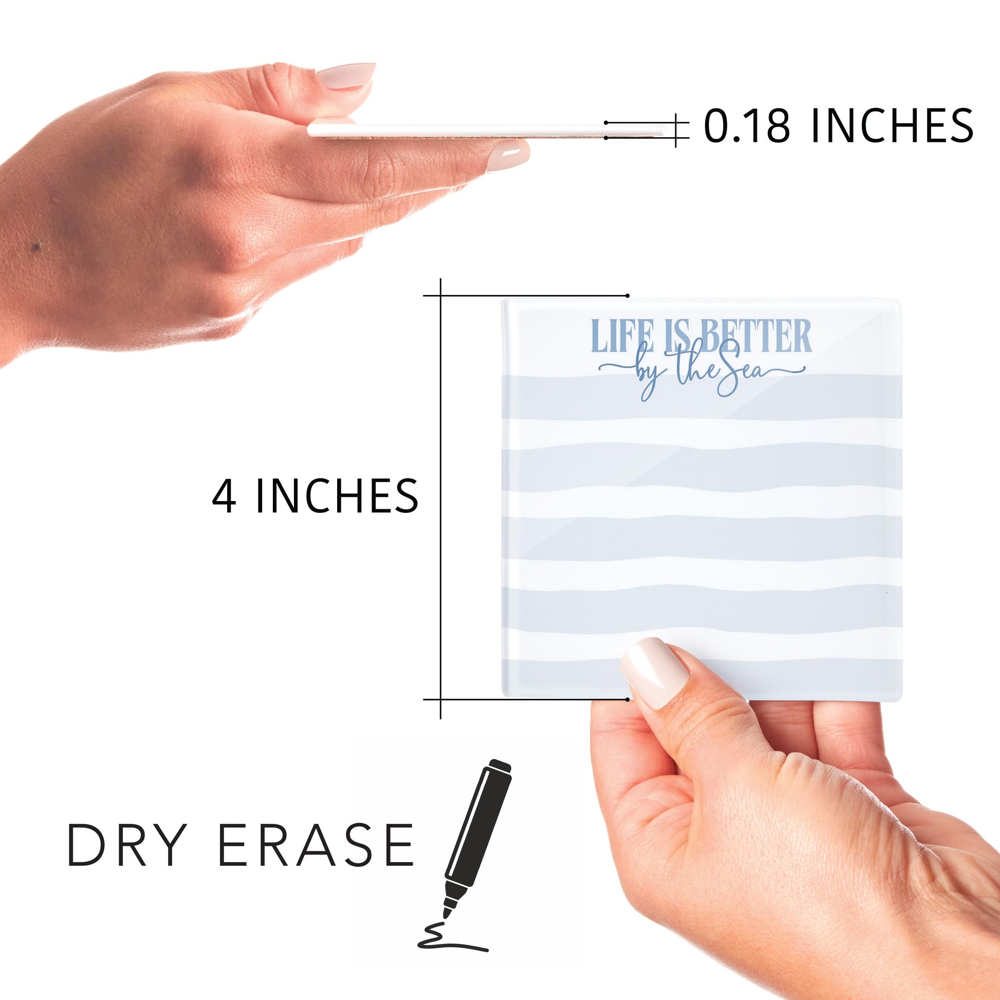 4x4 Clear Reminder Kalia Lane-New England Tides Life is Better by the Sea -8