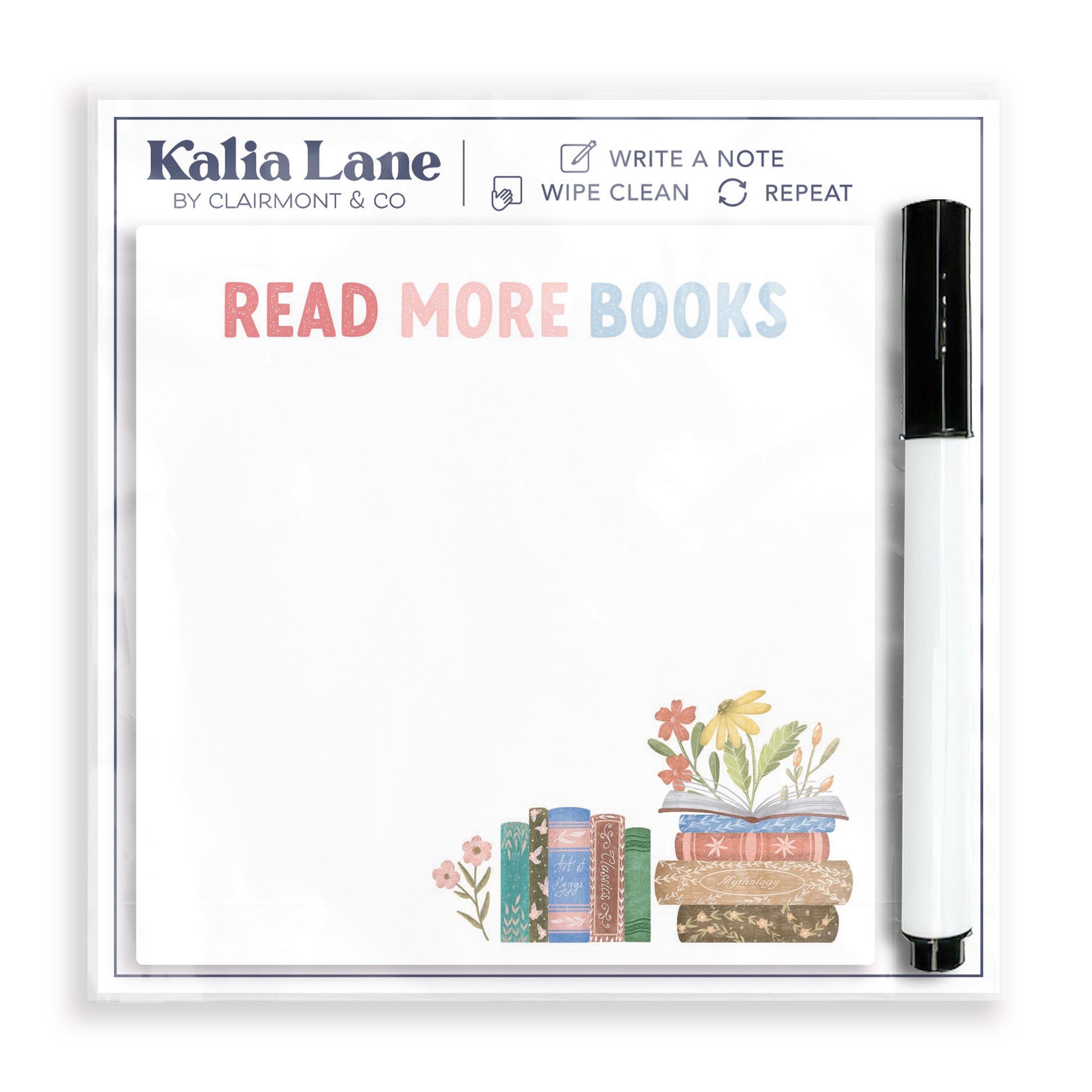 4x4 Clear Reminder Kalia Lane-Pretty Little Chapters Read More Books -0