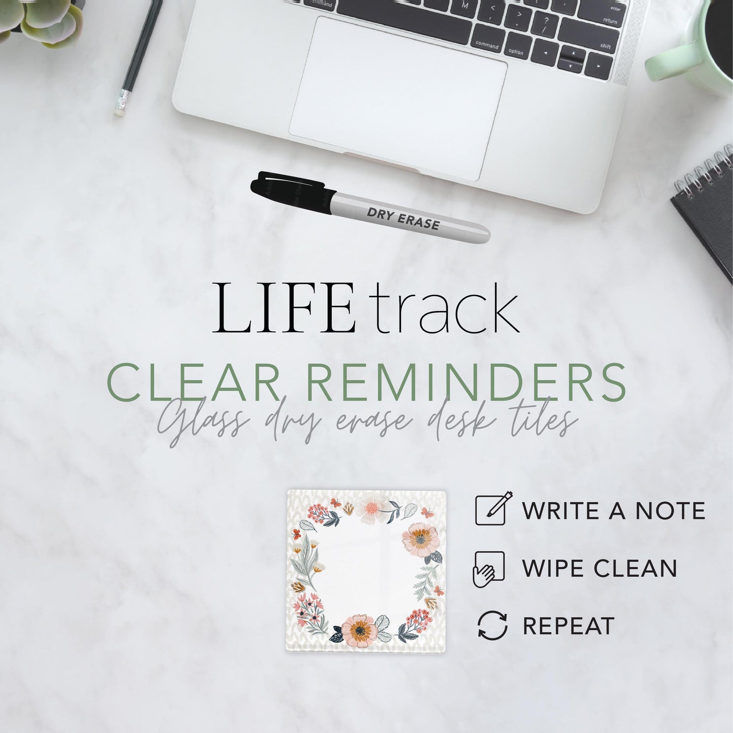 4x4 Clear Reminder Kalia Lane-Pretty Things Abstract Floral Notes