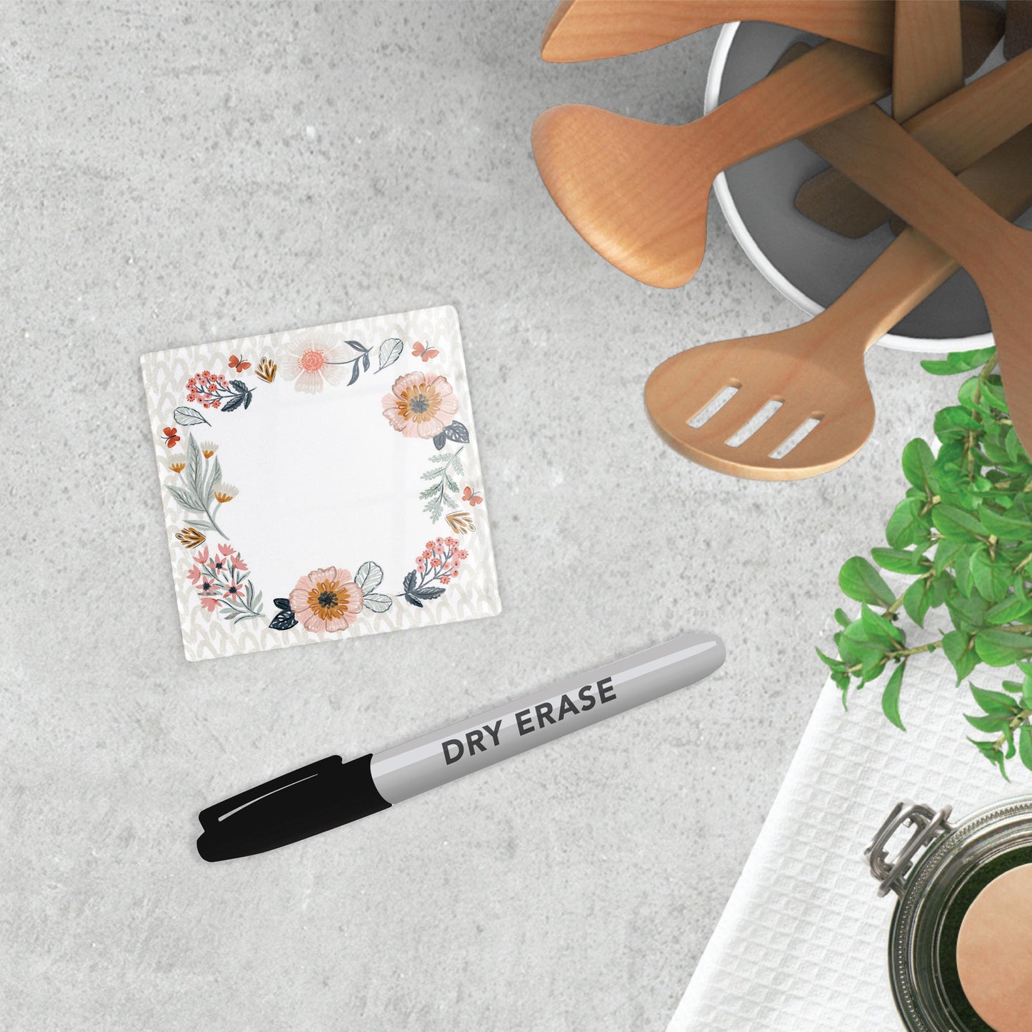 4x4 Clear Reminder Kalia Lane-Pretty Things Abstract Floral Notes
