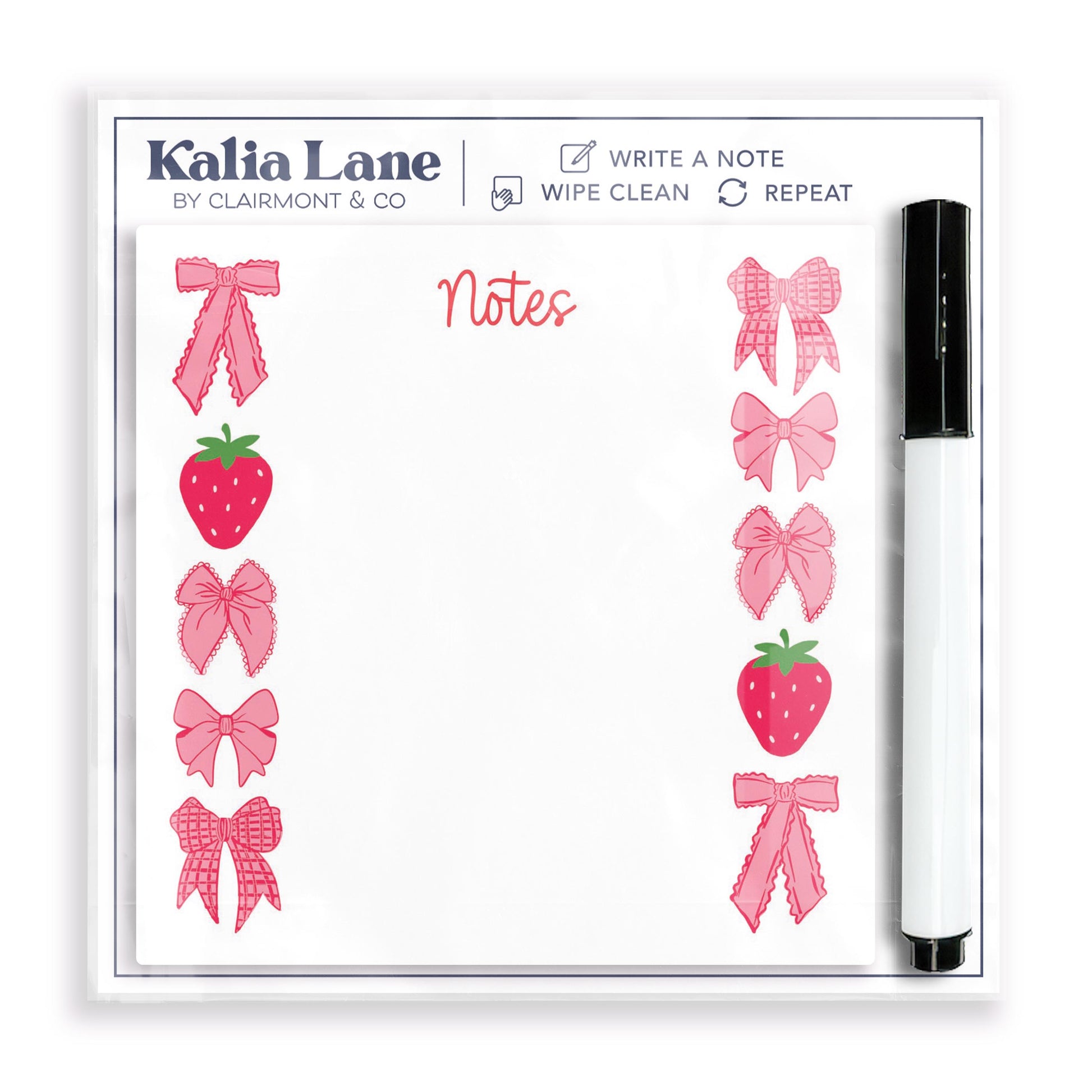4x4 Clear Reminder Kalia Lane-Strawberry Parlor -0