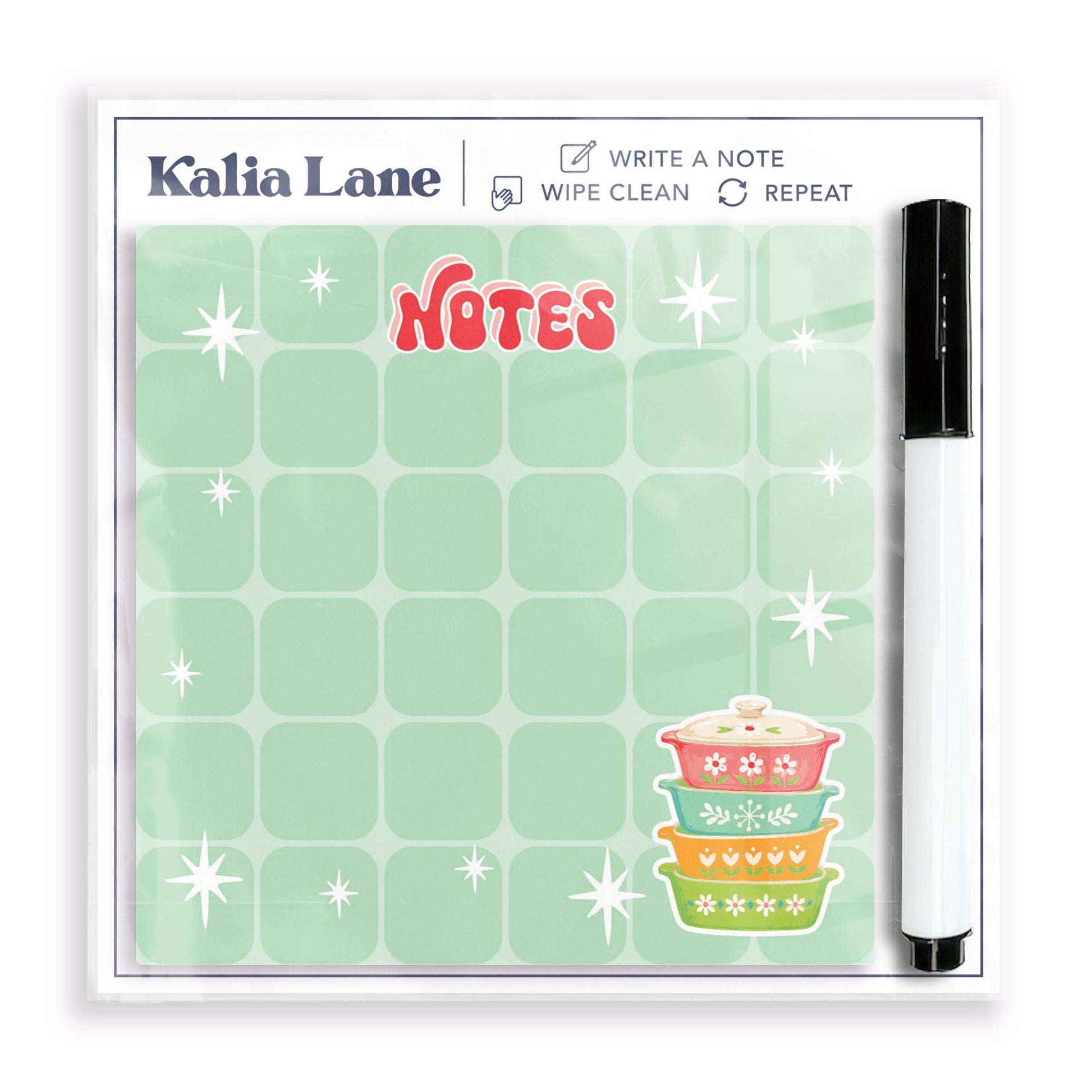 4x4 Clear Reminder Kalia Lane-Retro Kitchen -0
