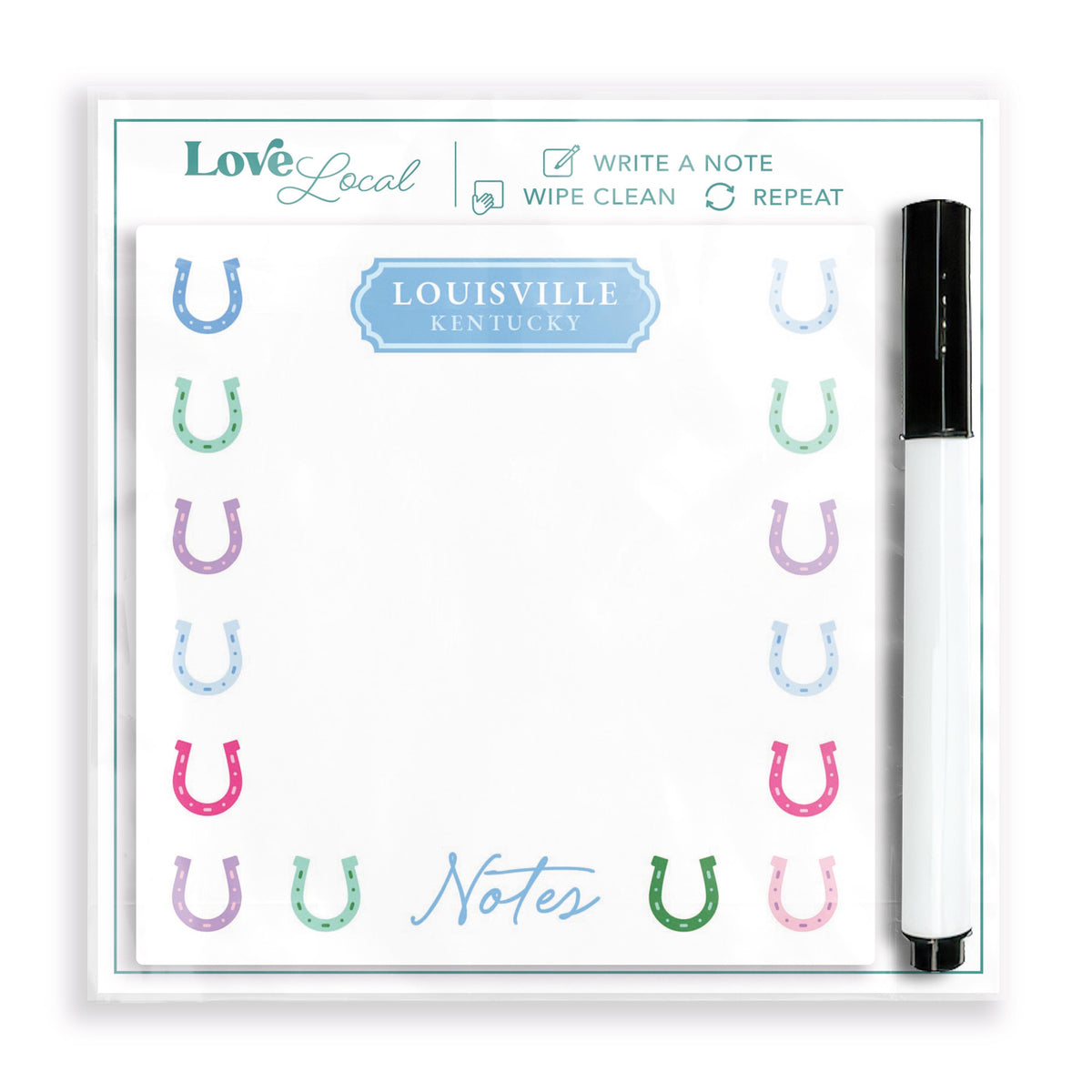 4x4 Clear Reminder Love Local-Derby | City & State | Hometown -0