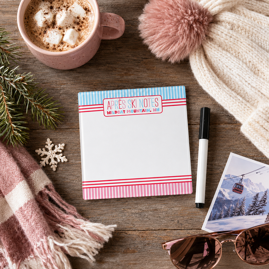 4x4 Glass Dry Erase-Après Ski | Custom | Personalize