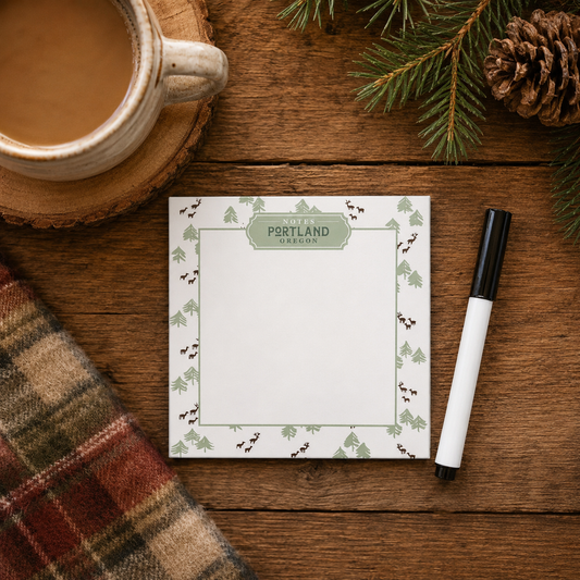 4x4 Glass Dry Erase-Woodland | Custom | Personalize