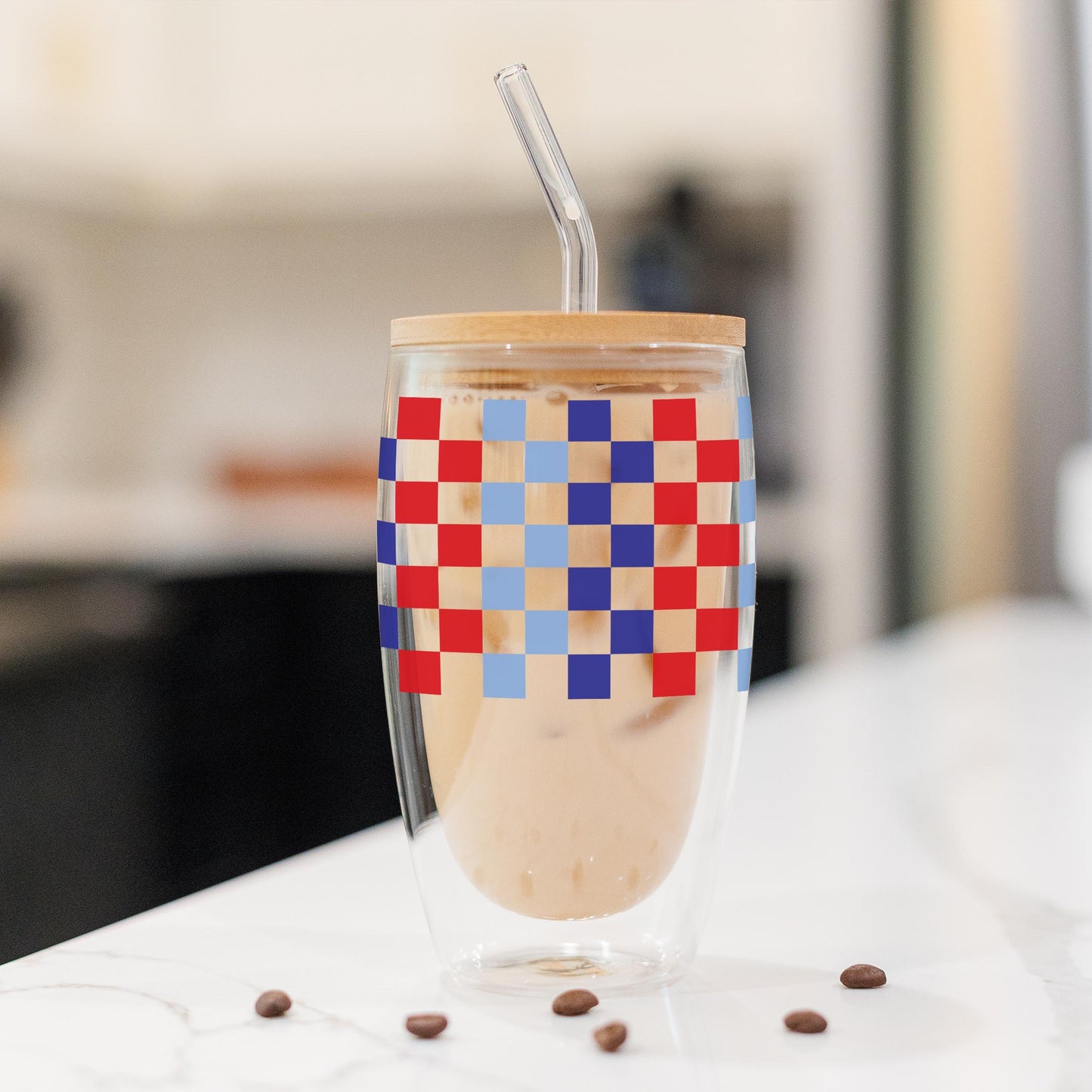 16oz Double Insulated Glass Tumbler-4th of July 250th Anniversary -1