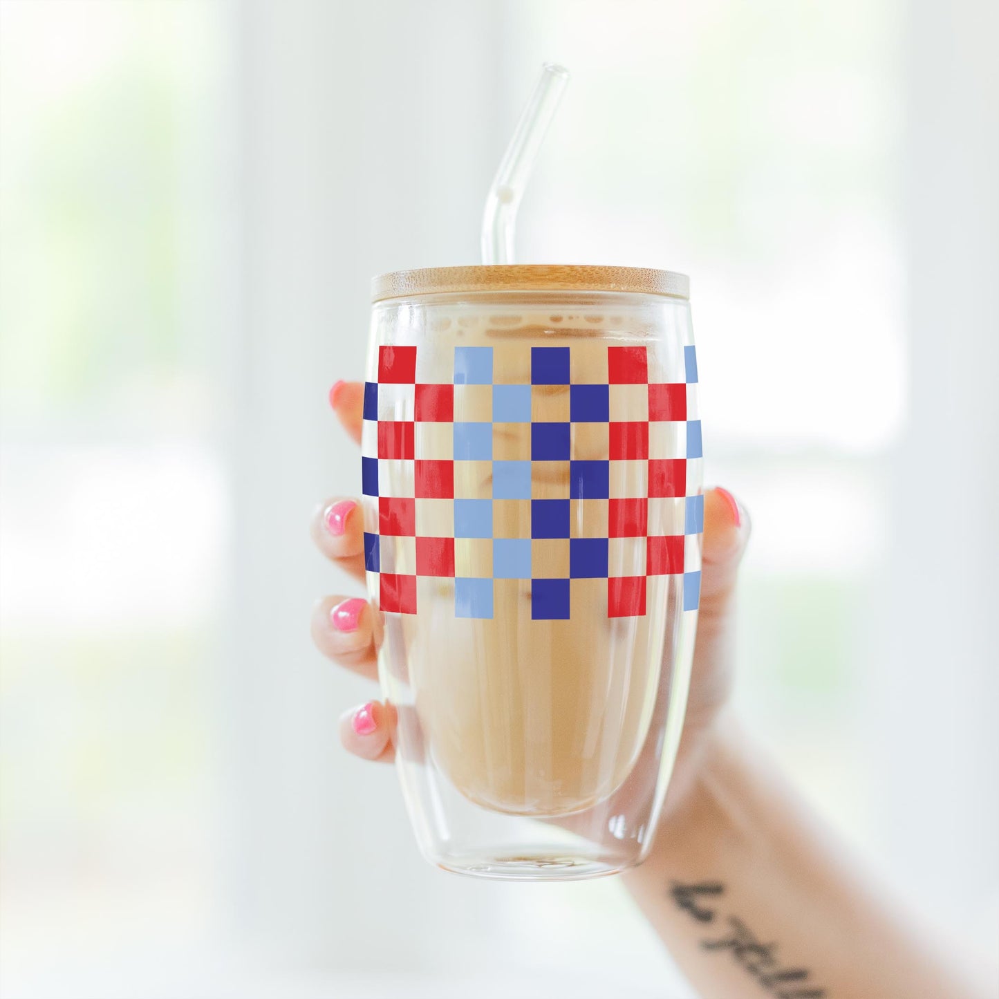 16oz Double Insulated Glass Tumbler-4th of July 250th Anniversary -3