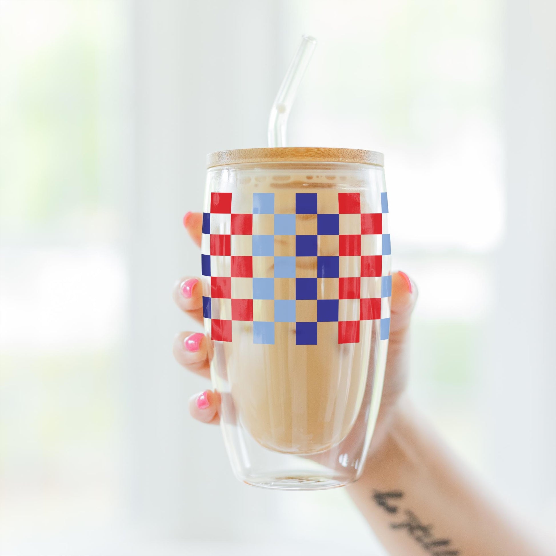 16oz Double Insulated Glass Tumbler-4th of July 250th Anniversary -3