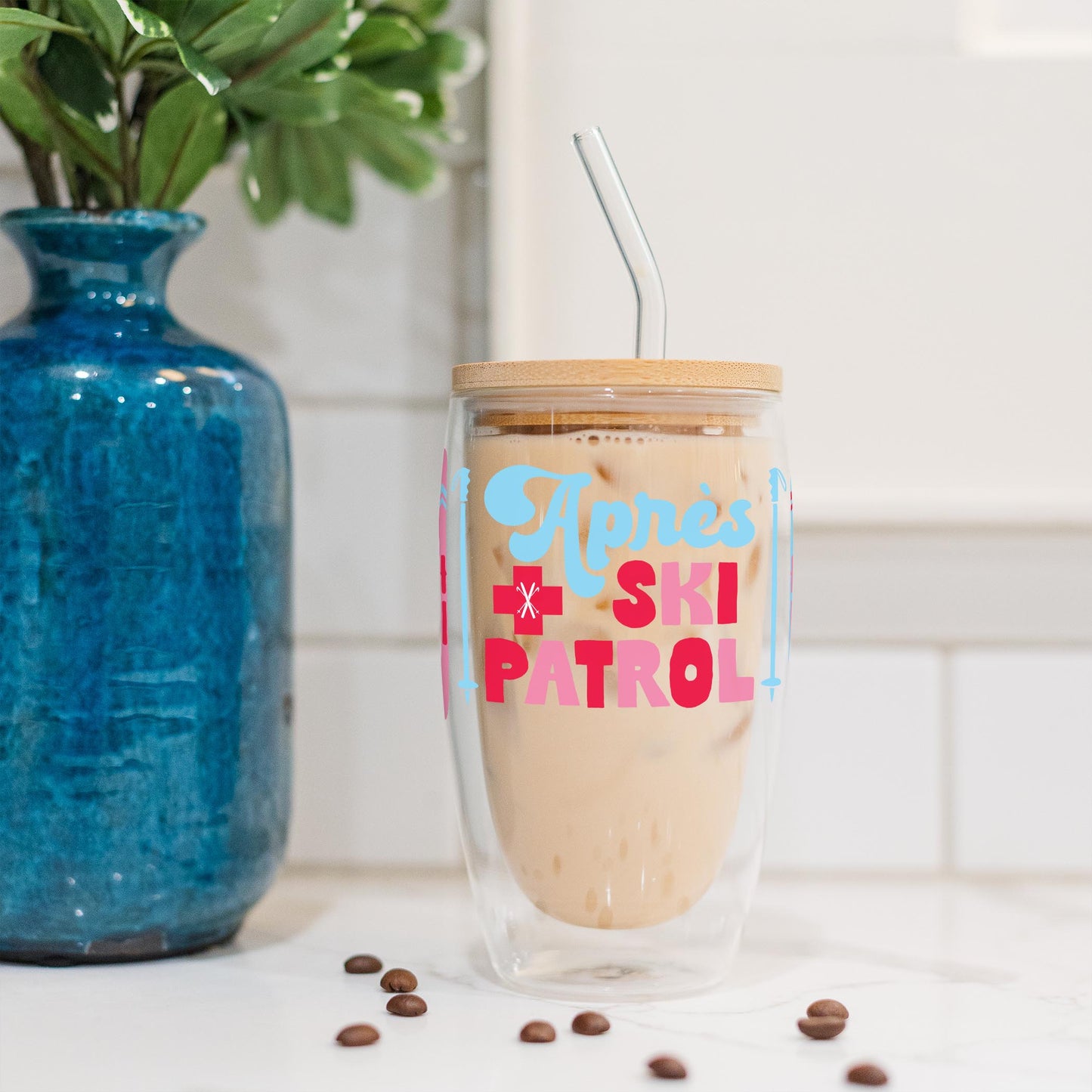 16oz Double Insulated Glass Tumbler-Après Ski -4