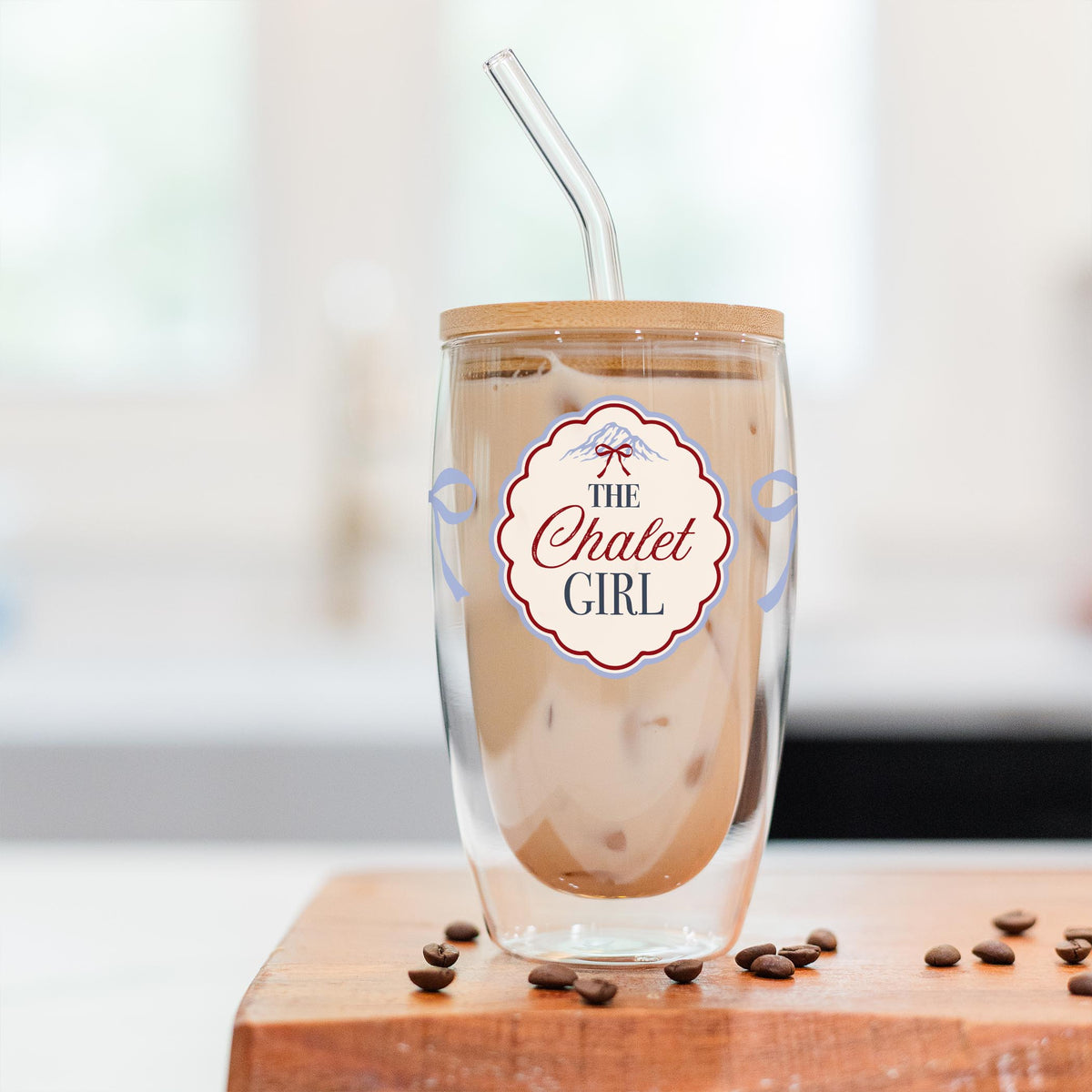 16oz Double Insulated Glass Tumbler-Chalet Girl -2