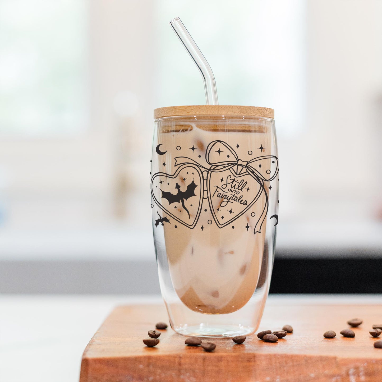 16oz Double Insulated Glass Tumbler-Still Into Fairy Tales -2