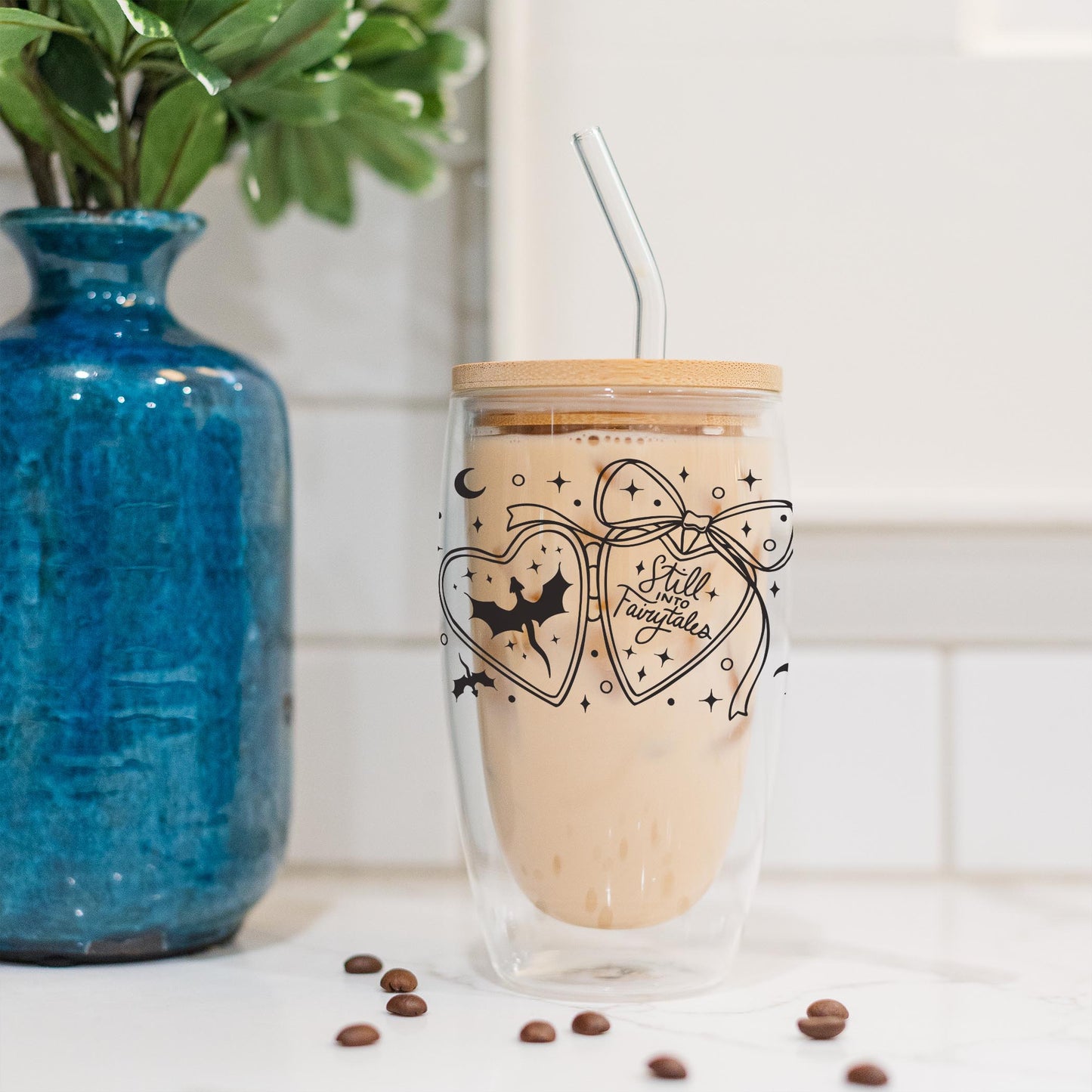 16oz Double Insulated Glass Tumbler-Still Into Fairy Tales -4