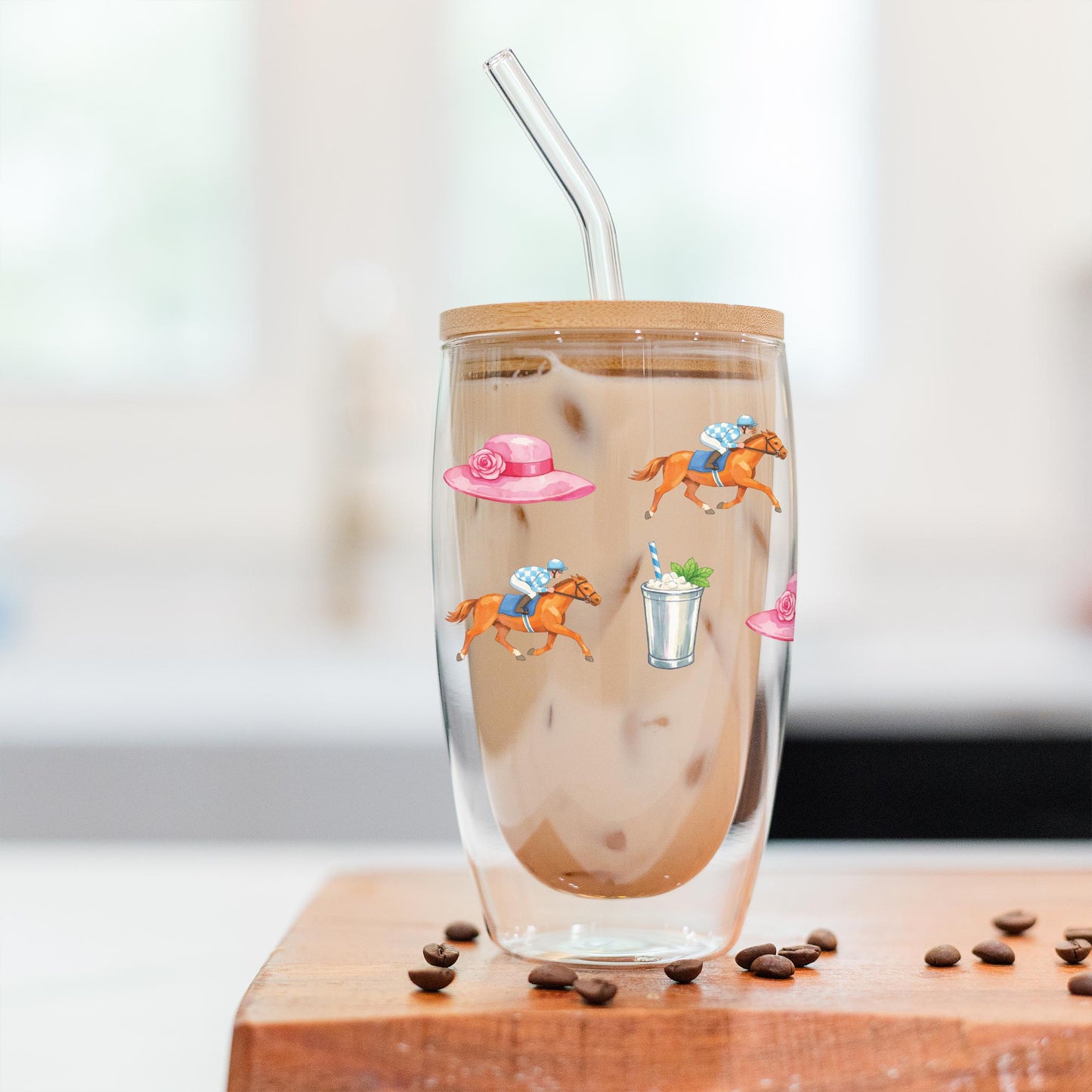 16oz Double Insulated Glass Tumbler-Derby -2
