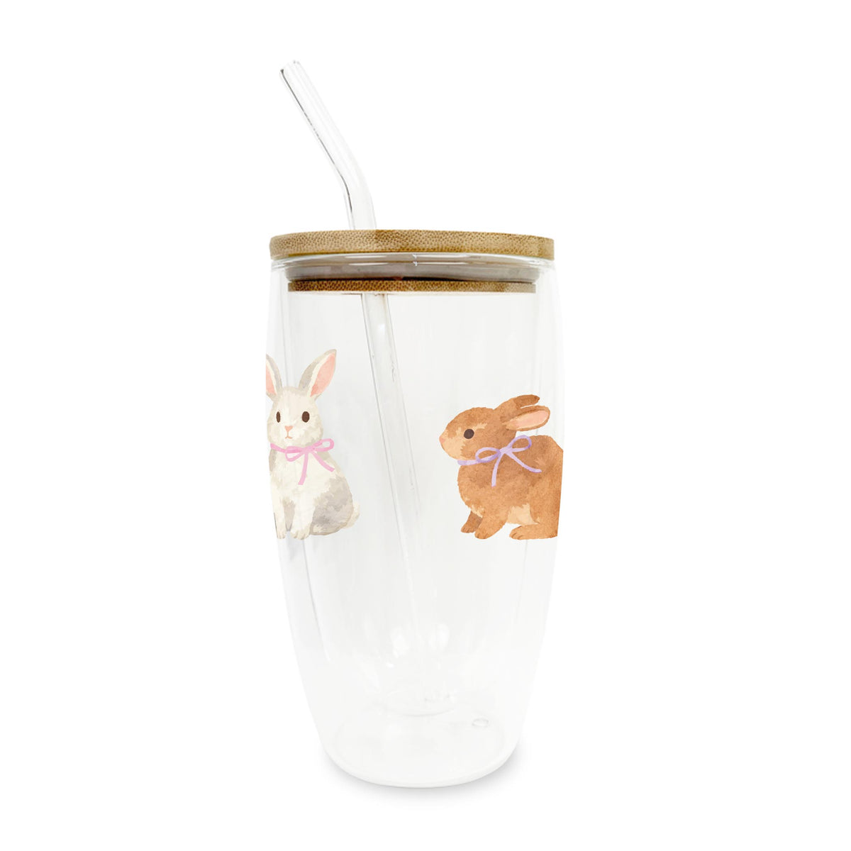 16oz Double Insulated Glass Tumbler-Cottage Easter -0