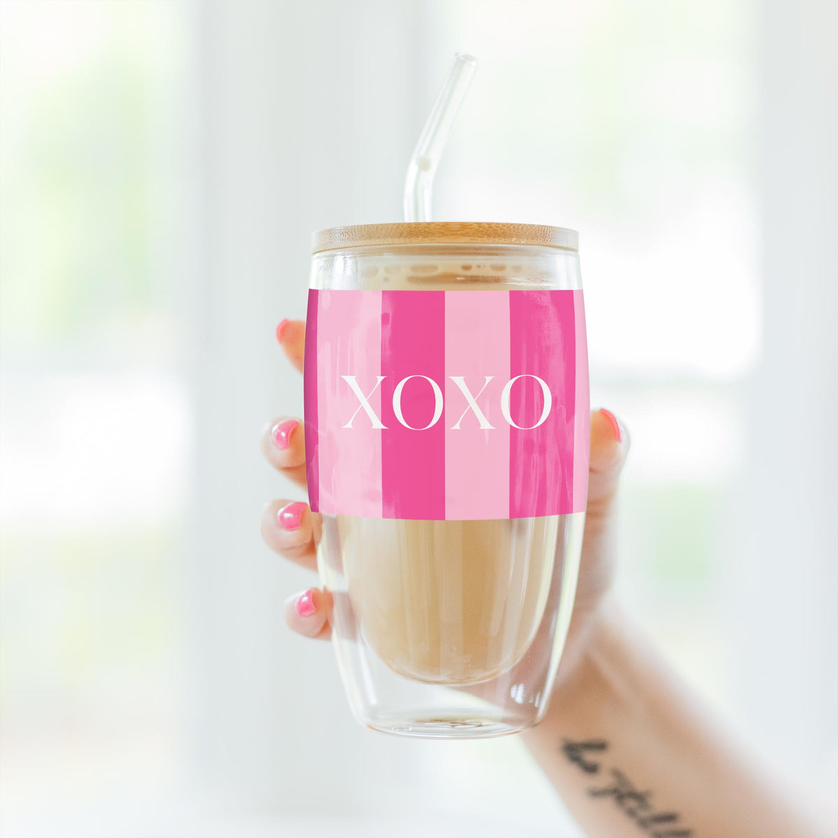 16oz Double Insulated Glass Tumbler-All Things Lovely -3