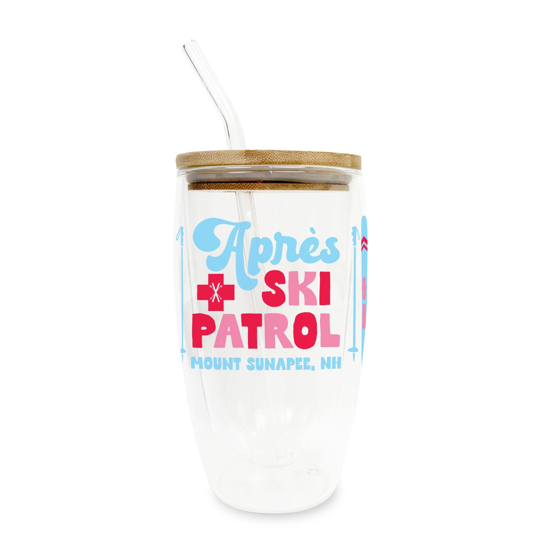 16oz Double Insulated Glass Tumbler-Love+Local Après Ski -0