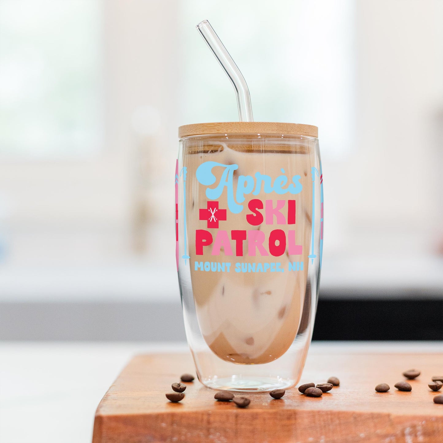 16oz Double Insulated Glass Tumbler-Love+Local Après Ski -2