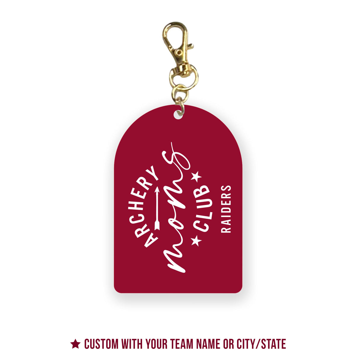 Acrylic Keychain-Archery Mom | Hometown | School Team
