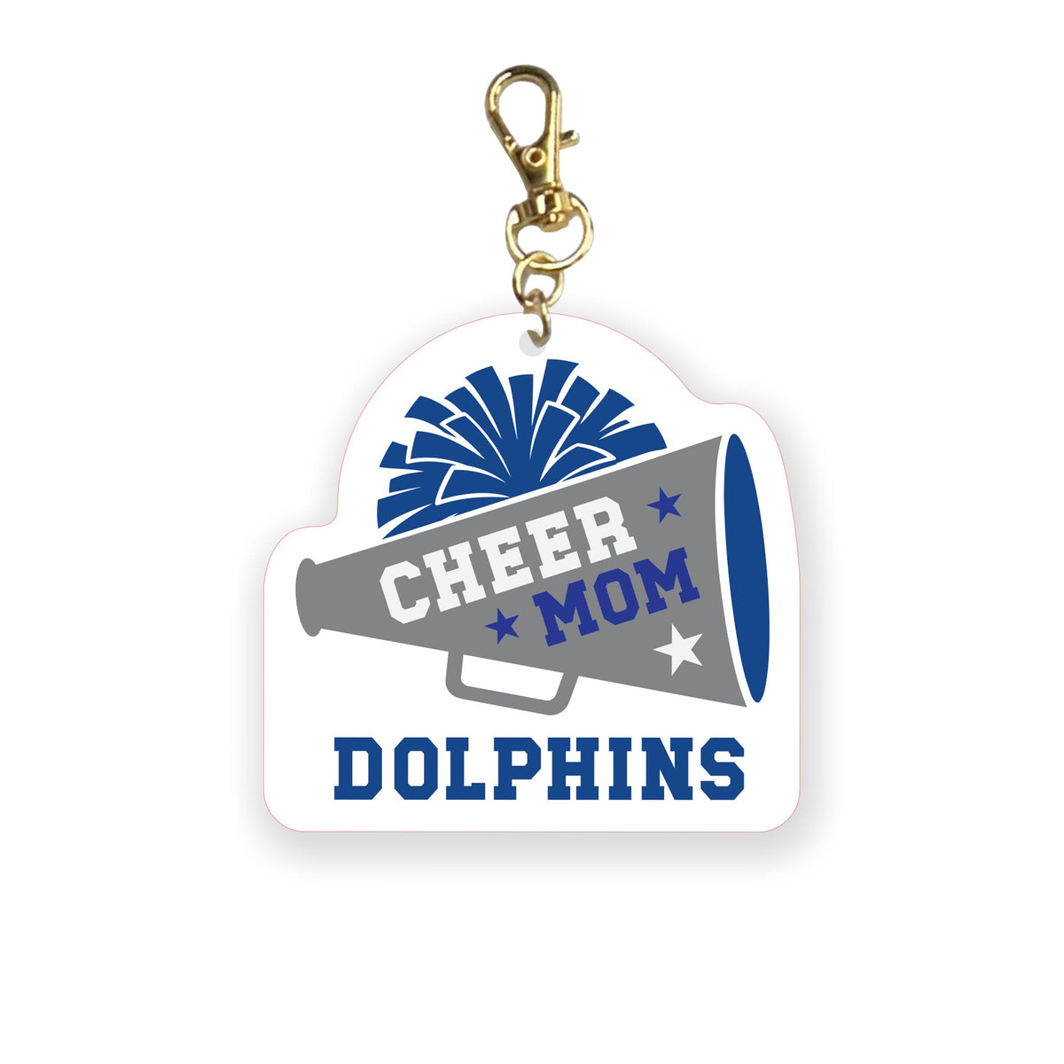 Acrylic Keychain-Custom Cheer Mom | School Team | Hometown -0