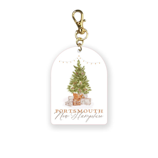 Acrylic Keychain-Love+Local Cottage Tree -0