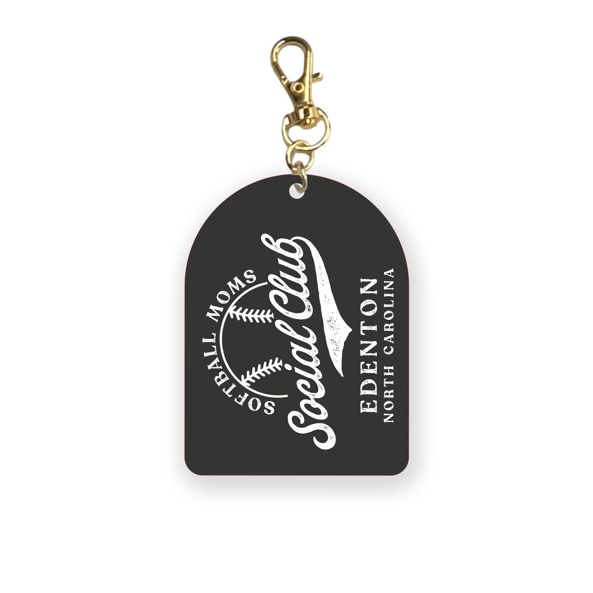 Acrylic Keychain-Softball Mom | Custom | Your Hometown -0