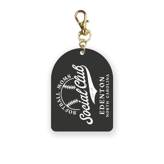 Acrylic Keychain-Softball Mom | Custom | Your Hometown -0