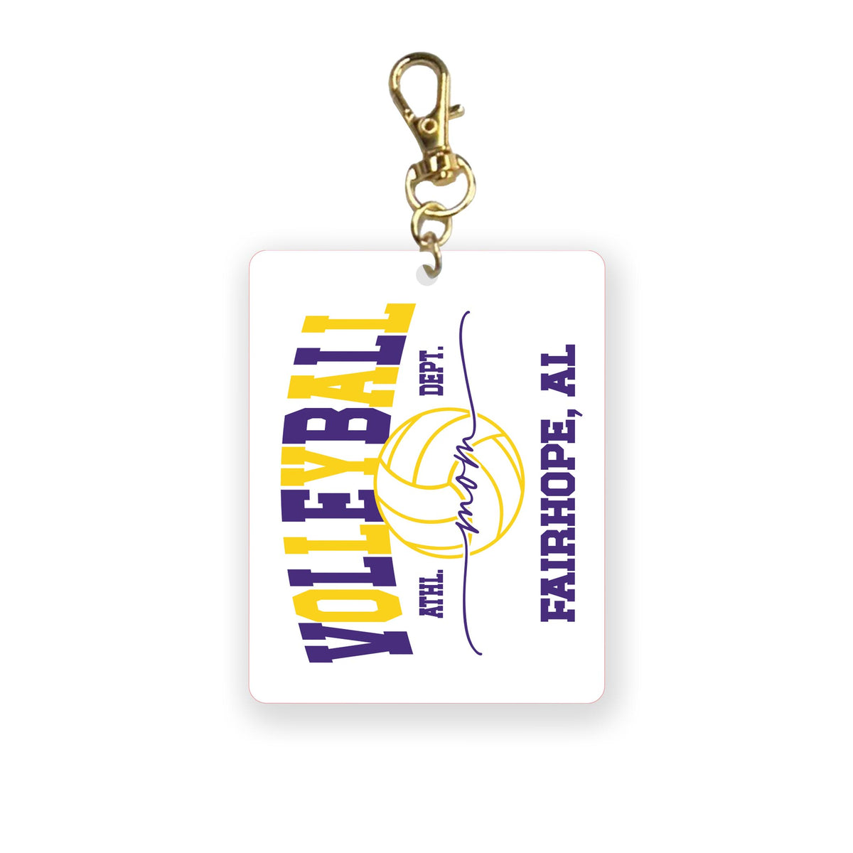 Acrylic Keychain-Custom Volleyball Mom | Your Team -0