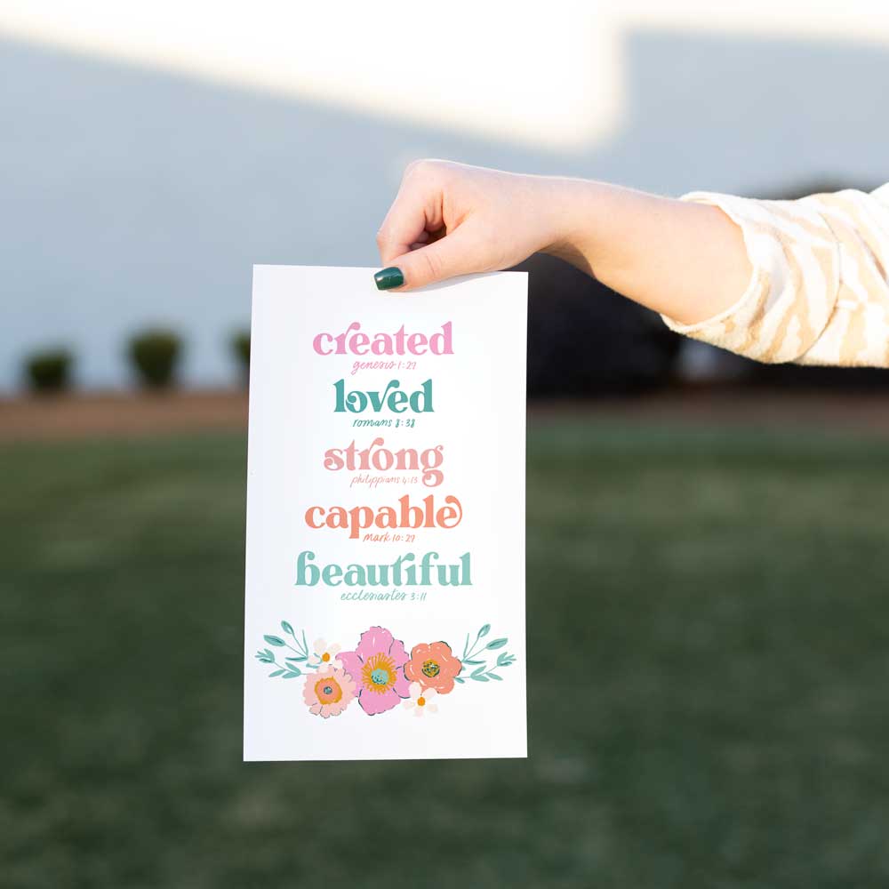 Kalia Floral 6x10 Poster - Created Loved