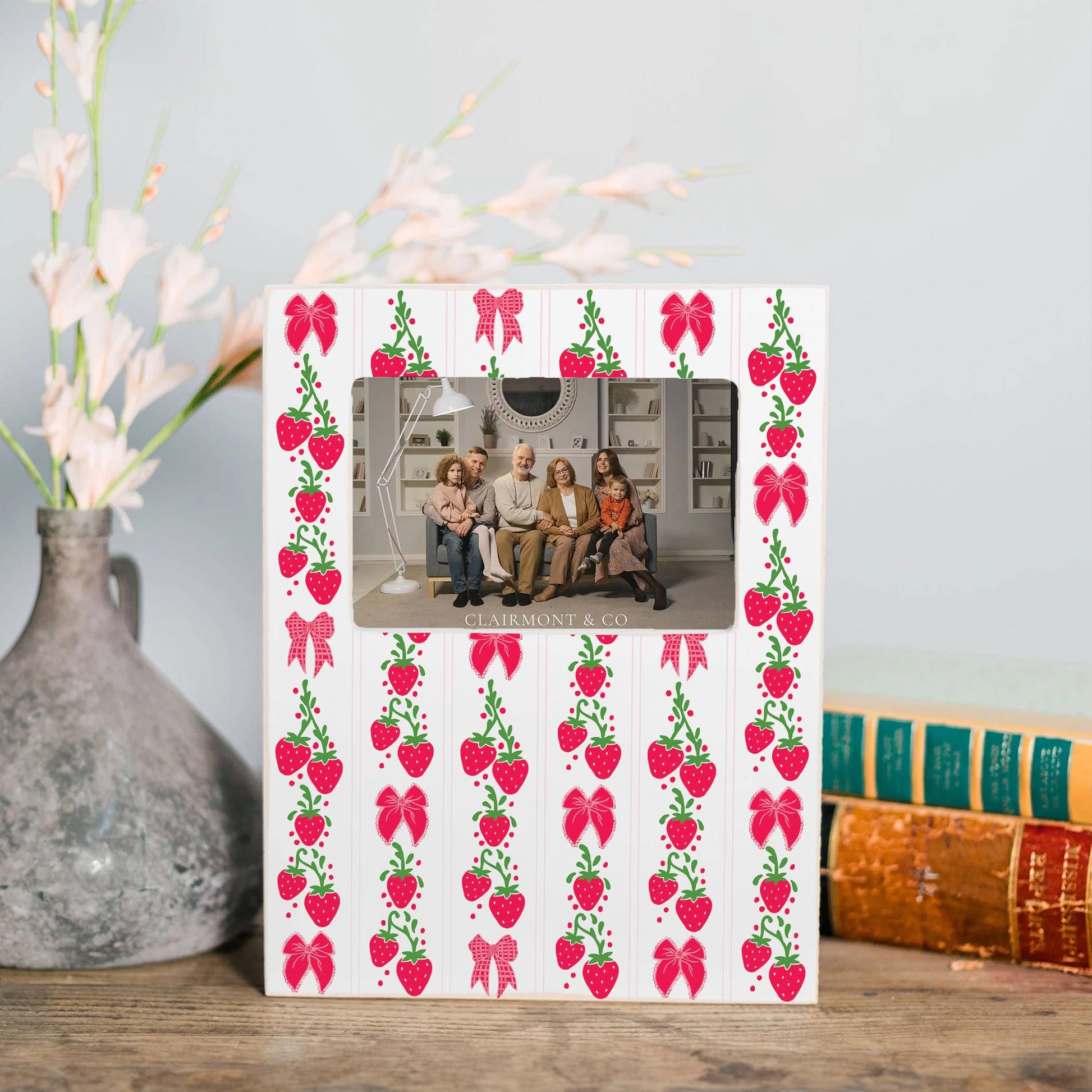Lily Frame Vertical-Strawberry Parlor -1