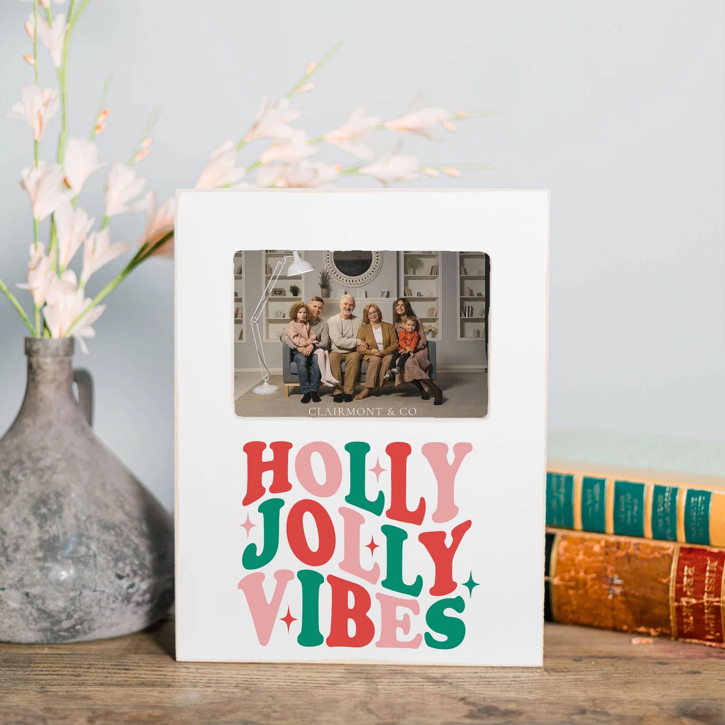 Lily Frame Vertical-Holly Jolly Vibes