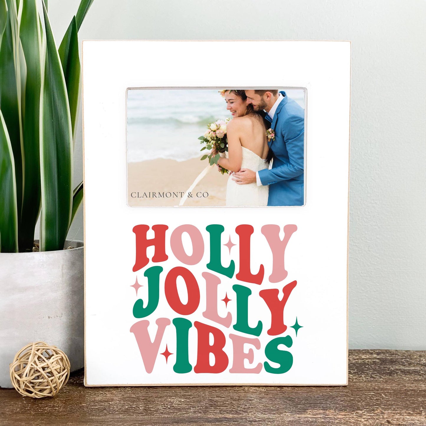 Lily Frame Vertical-Holly Jolly Vibes