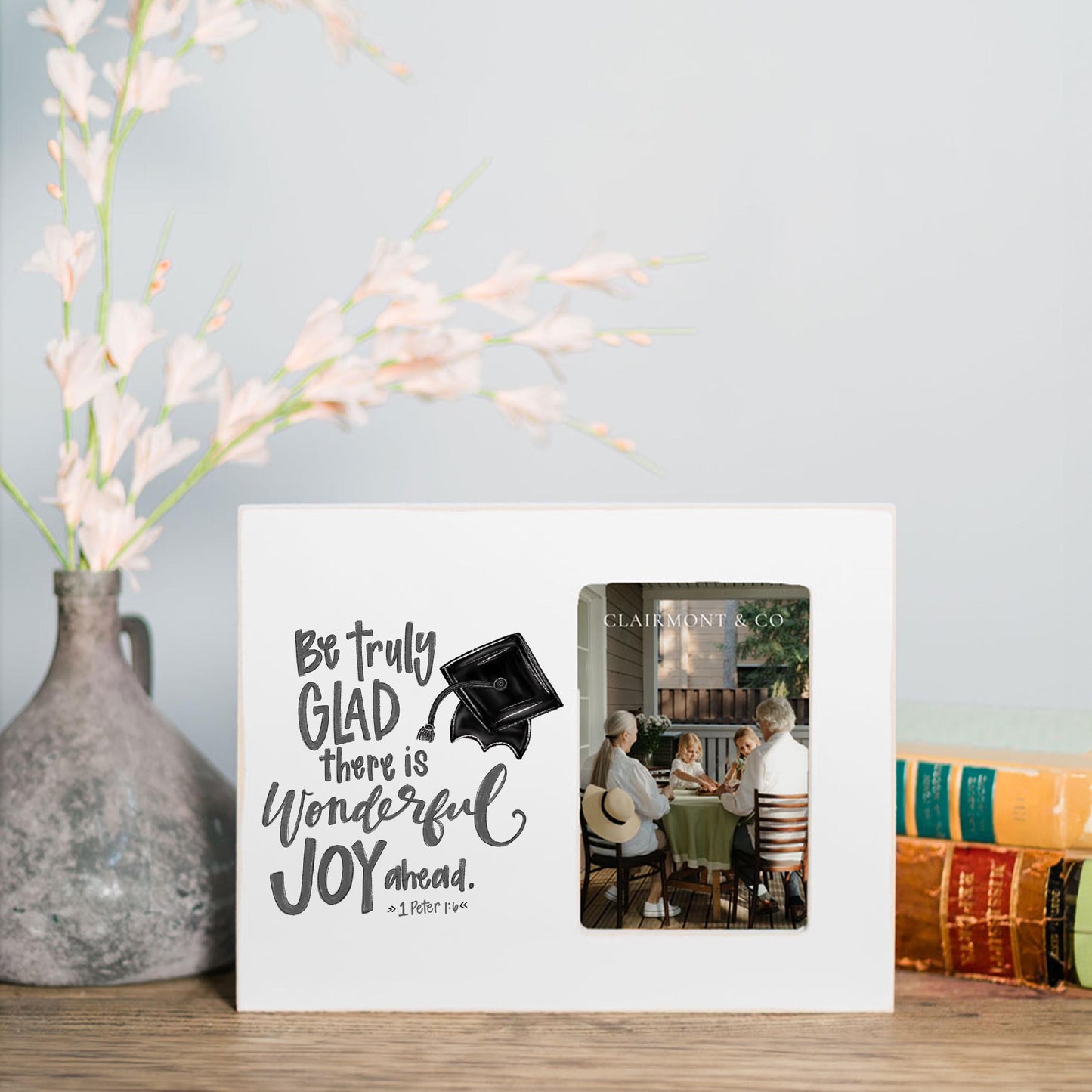 Lily Frame Horizontal-Graduation Be Truly Glad -1