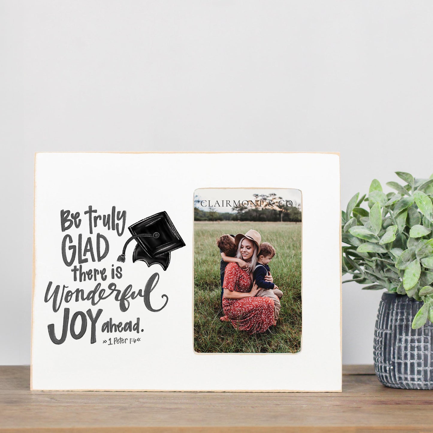 Lily Frame Horizontal-Graduation Be Truly Glad -2