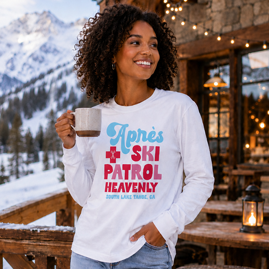 Long Sleeve T-Shirt-Après Ski Patrol | Custom | Personalize