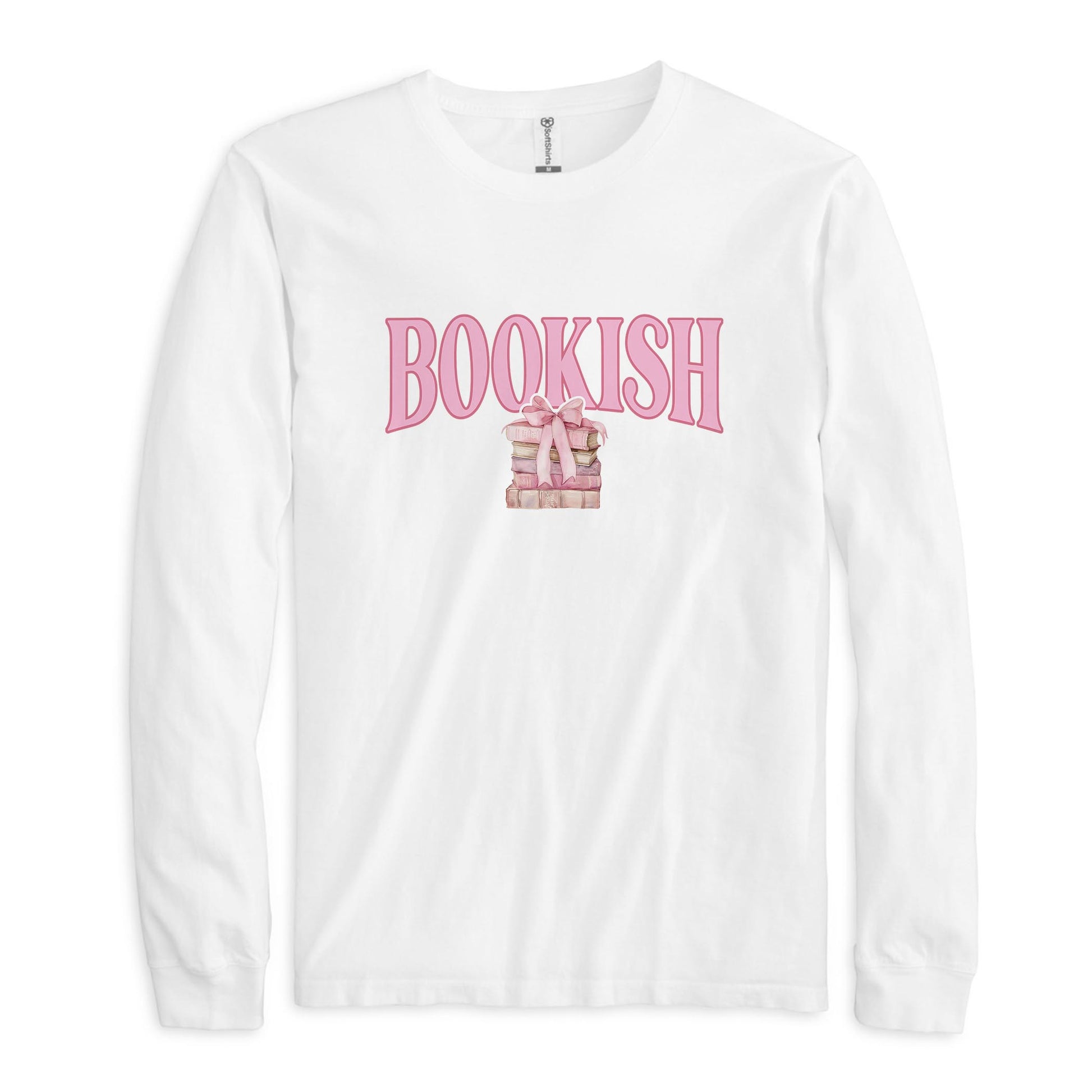 Long Sleeve T-Shirt White-Bookish -0