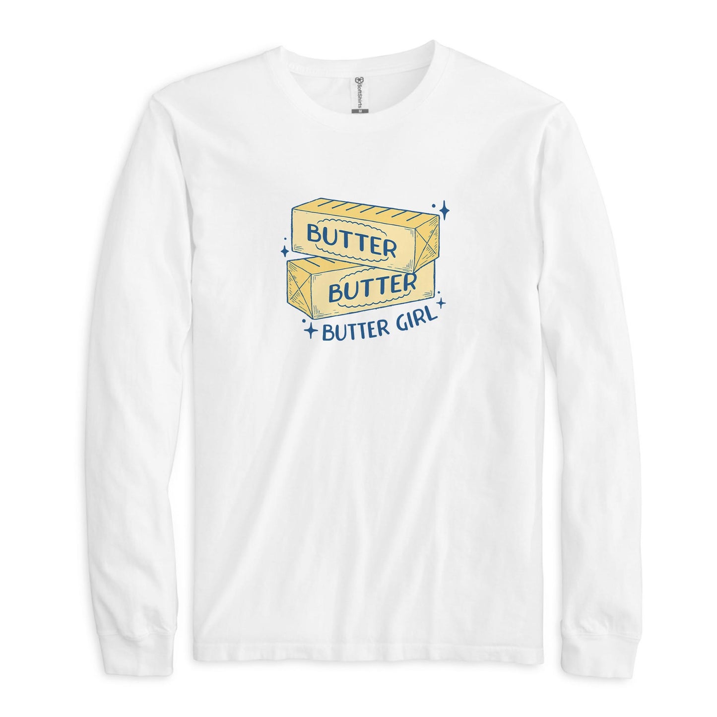 Long Sleeve T-Shirt White-Butter Girl -0