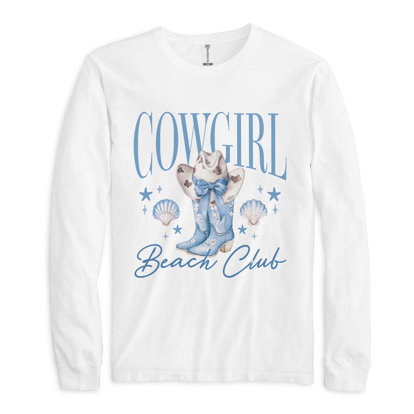 Long Sleeve T-Shirt White-Coastal Cowgirl -0