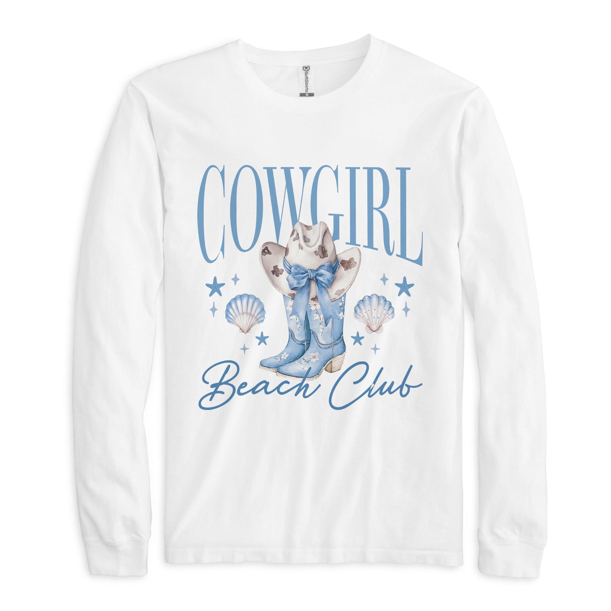 Long Sleeve T-Shirt White-Coastal Cowgirl -0