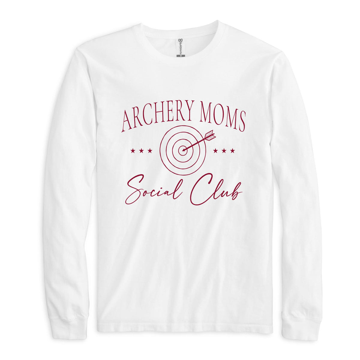 Long Sleeve T-Shirt White-Archery Mom -0