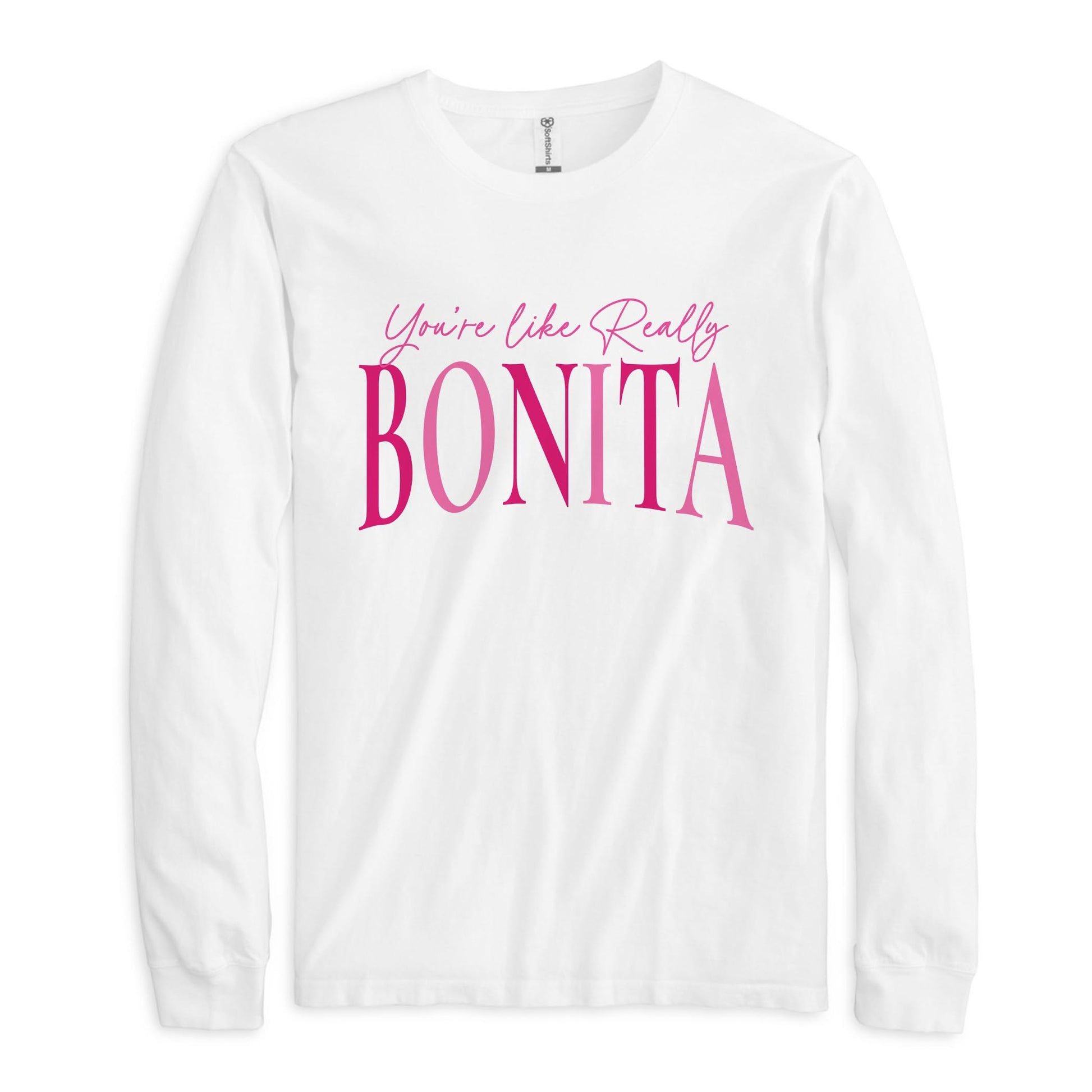 Long Sleeve T-Shirt White-Bonita Bows -0