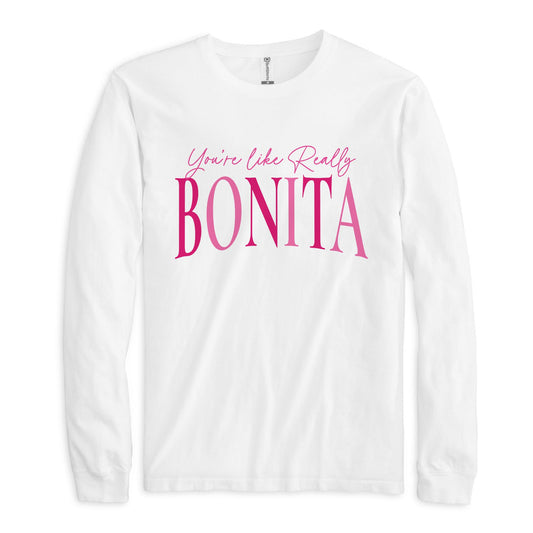 Long Sleeve T-Shirt White-Bonita Bows -0