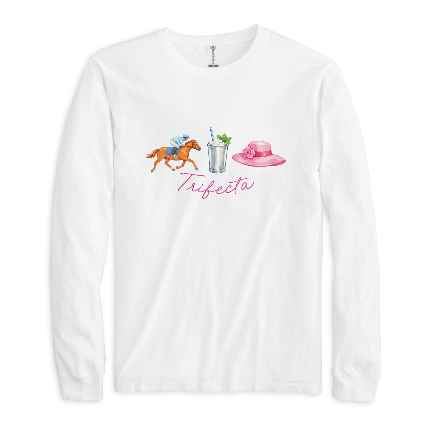Long Sleeve T-Shirt White-Derby -0